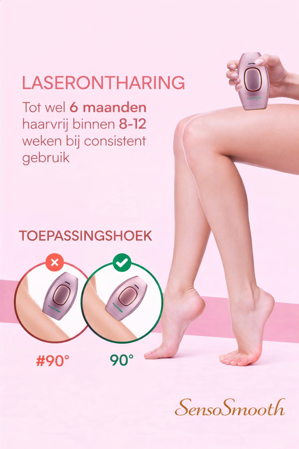 SensoSmooth™ IPL Laserontharingsapparaat voor Thuisgebruik