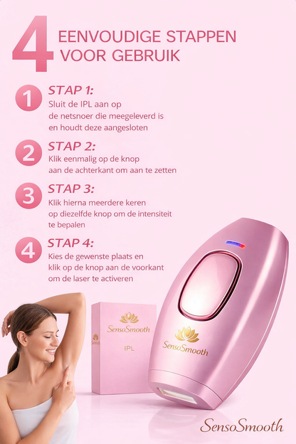SensoSmooth™ IPL Laserontharingsapparaat voor Thuisgebruik